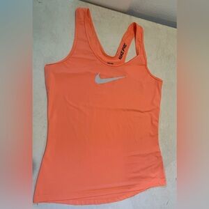 Nike Pro Orange Tank Top Dri Fit.